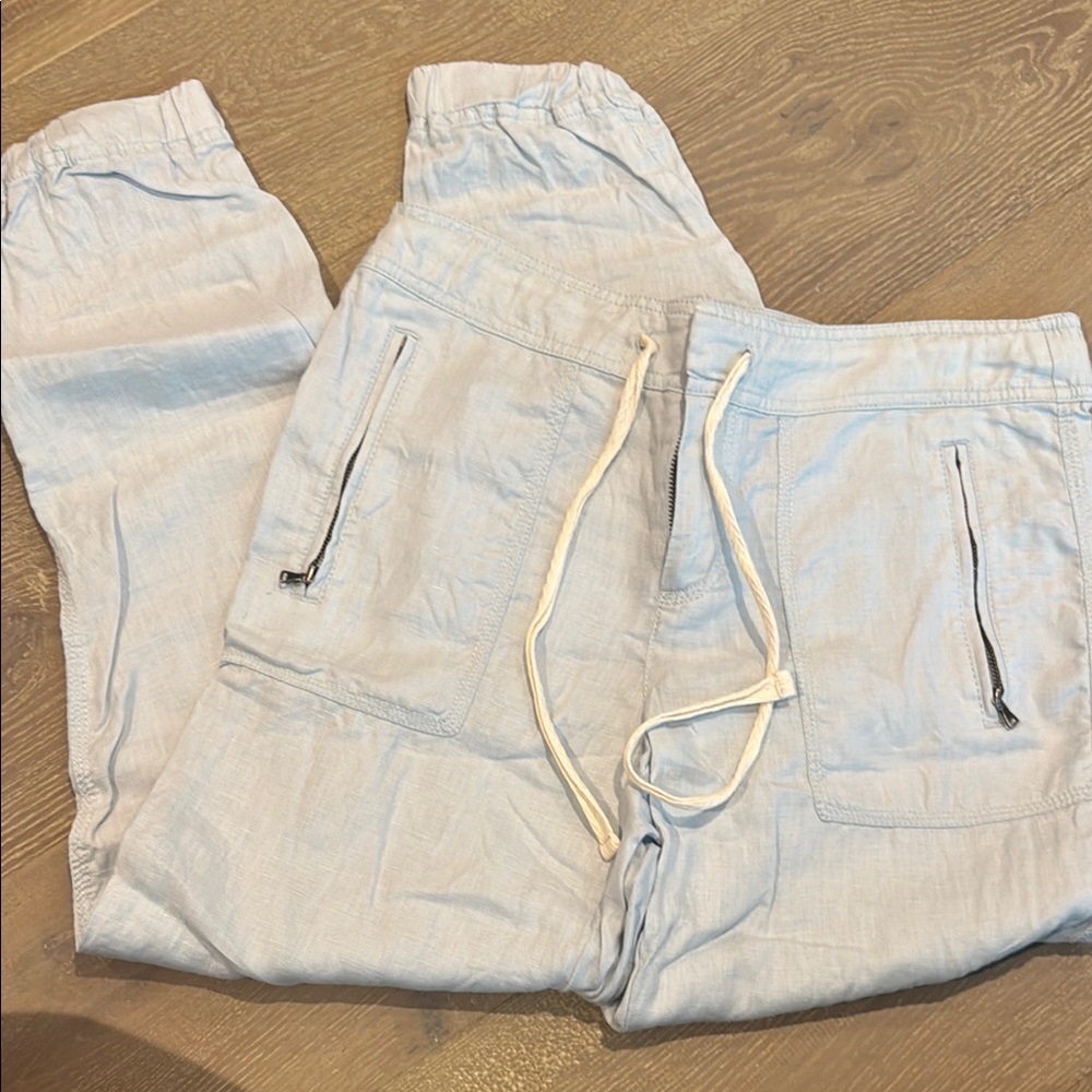 Lou & Grey Heathered Gray Joggers with Elastic Waistband